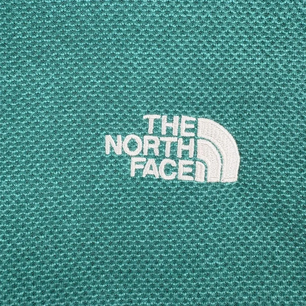The North Face Mens Quarter Zip Fleece Pullover Teal Green NF0A3YR16R7 Size L